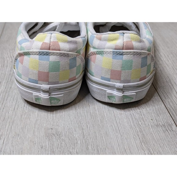 VANS US Missy Old Skool Pastel Rainbow Checkerboard Skate Shoes  4.0 - Picture 4 of 12